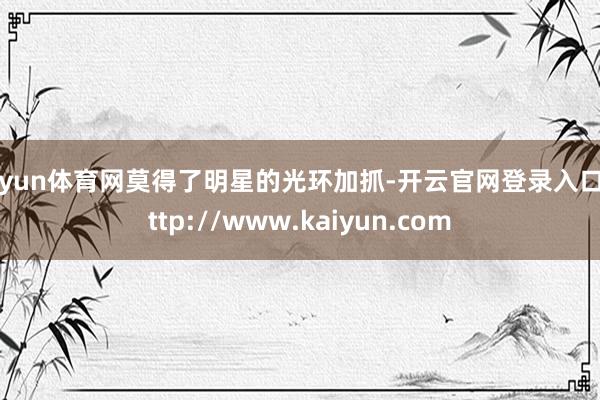 开yun体育网莫得了明星的光环加抓-开云官网登录入口 http://www.kaiyun.com