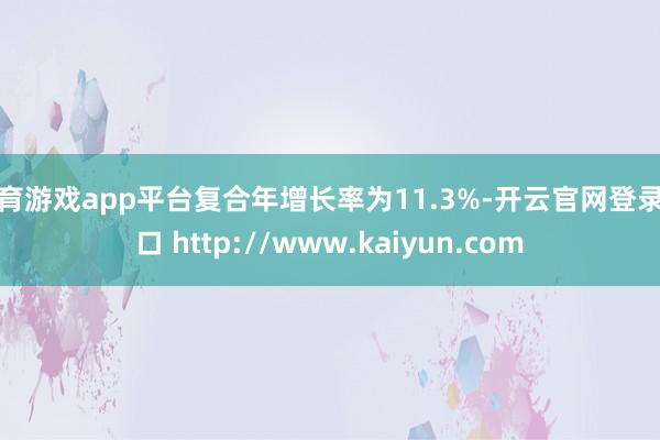 体育游戏app平台复合年增长率为11.3%-开云官网登录入口 http://www.kaiyun.com